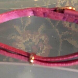 NEW Medium Dog Collar - Vibrant Life Premium Faux-Leather, Pink, 12 - 20"